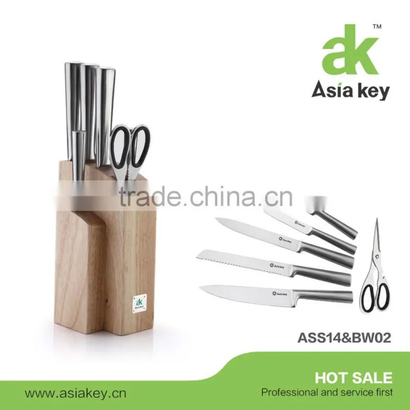 Good Quality LFGB and FDA Standard 6pcs Knife Set With Stand