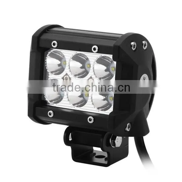 4 Inch 18W Crees LED Light Bar with Flood Spot Beam for 4WD 4x4 Offroad Jeep Truck Car Mining Boat LED Work Light