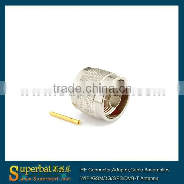 N Solder Plug connector Solder for Semi rigid.086" Cable