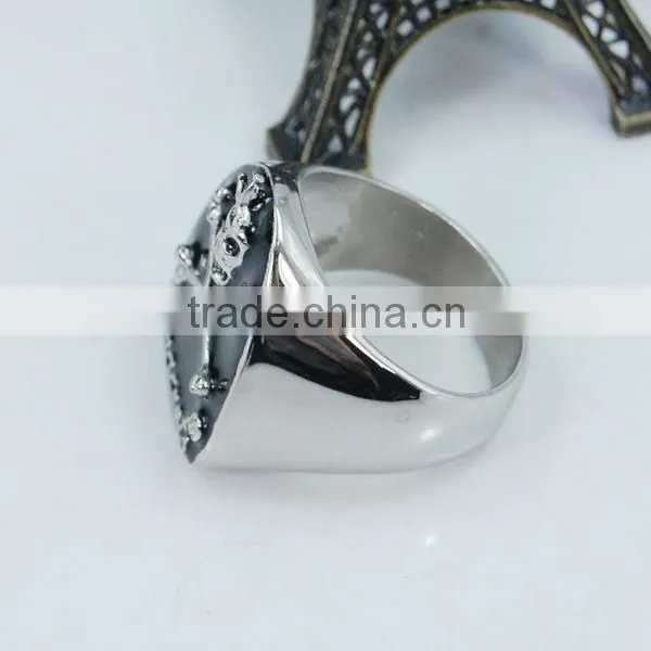 Wholesale Stainless steel punk ring,Rock and roll style ring,skull ring