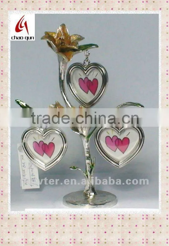 Colorful Flower Photo Frame With Heart-Shaped