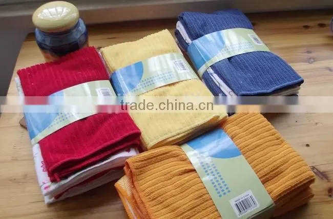 Stripe microfiber towel for kitchen
