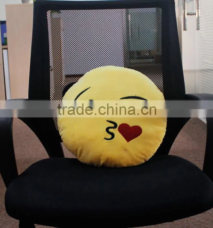 2015 Hot sale pp cotton whatsapp emoji pillow cute Smiley Emoticon Cushion plush toy emoji pillow
