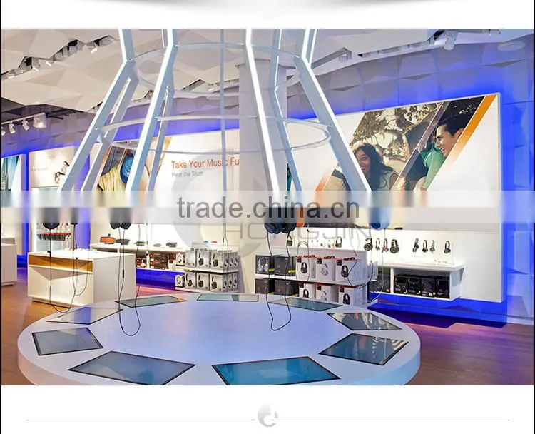 Hongjin Smart Touchscreen Led Display Cabinet with Earphone
