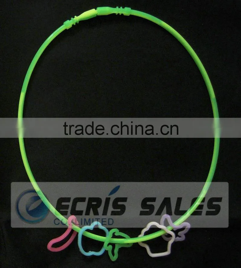 glowing silicone necklace