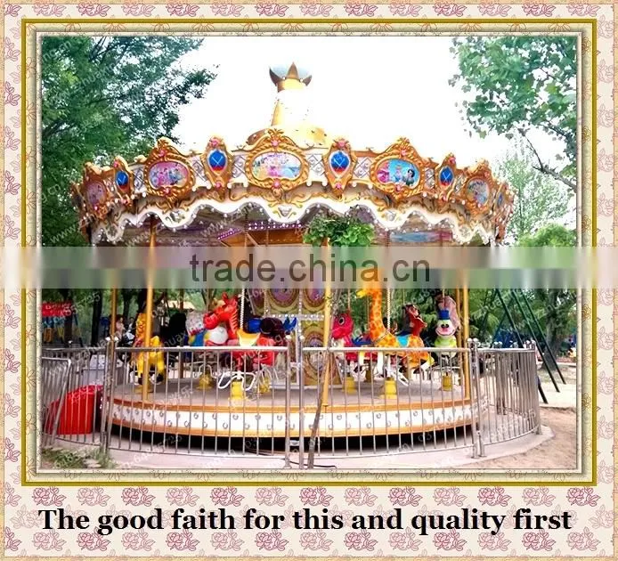 More than 10 years experience in top quality amusement park kiddie rides luxury carousel