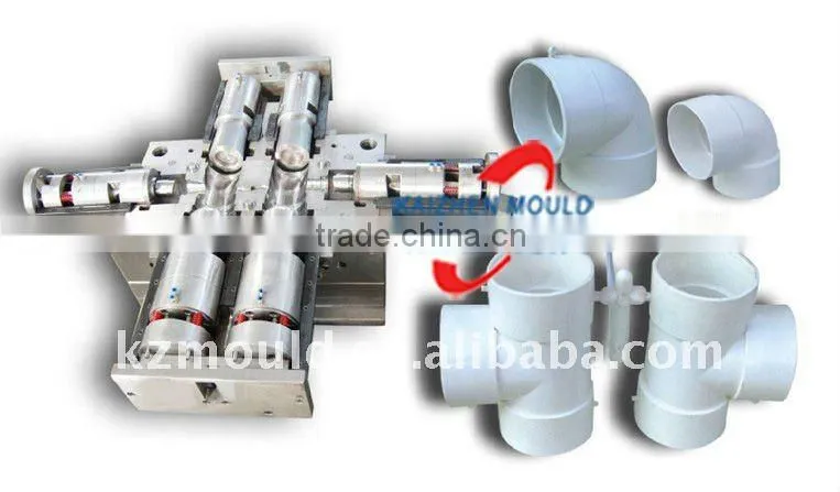 Free designing plastic injection pipe fitting tooling