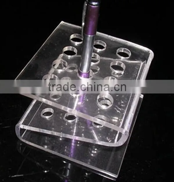 Desktop clear pen holder pen display rack