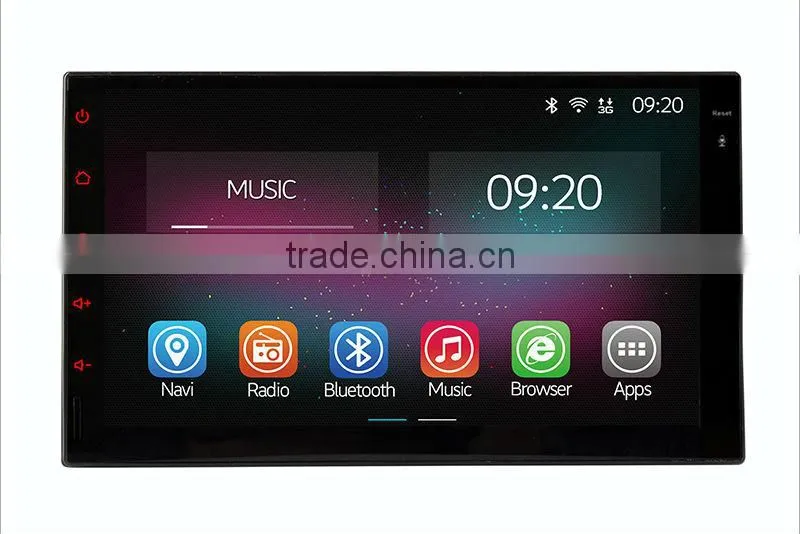 Quad core Android 4.4 up to android 5.1 double 2 din universal Car DVD stereo with Wifi