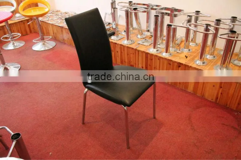 chromed stackable dining chair