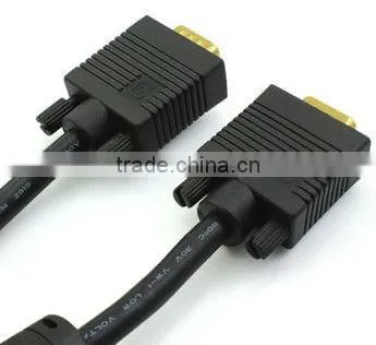 30ft Svga/vga Monitor Gold Cabl Cable Rgb Coax Hd15 Male