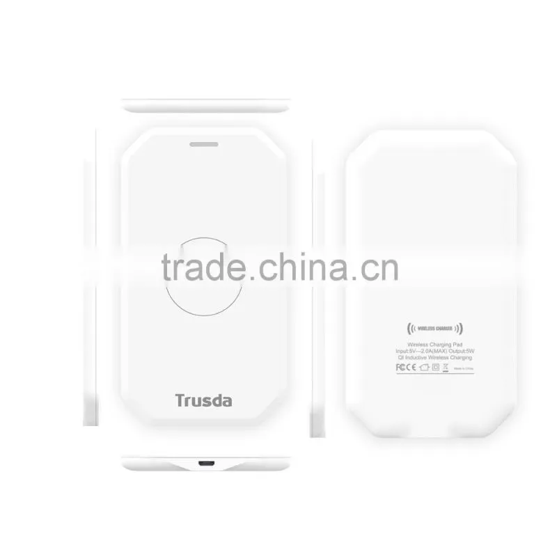 TRUSDAWireless Charger Qi Enabled Smart Wireless Charger Qi Enabled Smart Wireless Charging Pad Mini Pad for Samsung galaxy 6/