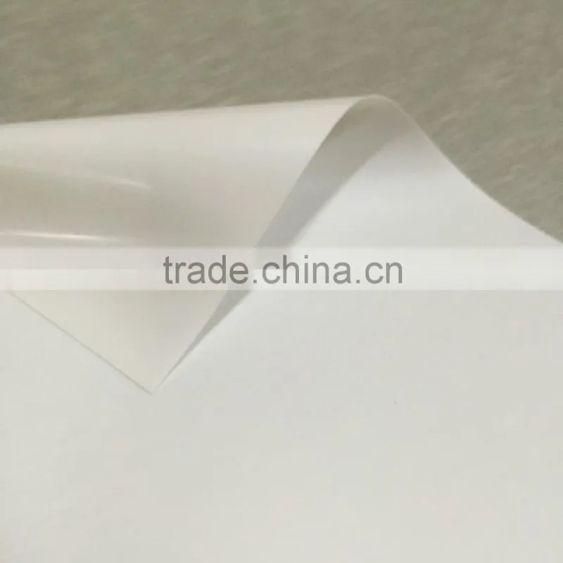 Waterproof Glossy White PET Backlit Film for Pigment