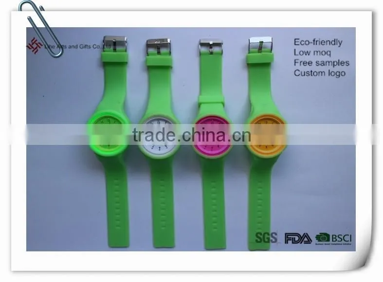 Jelly candy color silicone watches