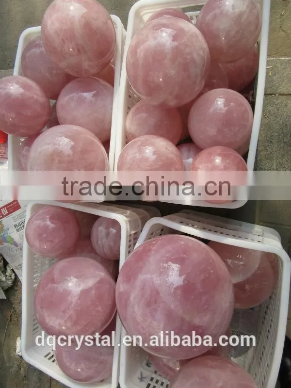 2015 Factory direct customed rough rose quartz ball for sale
