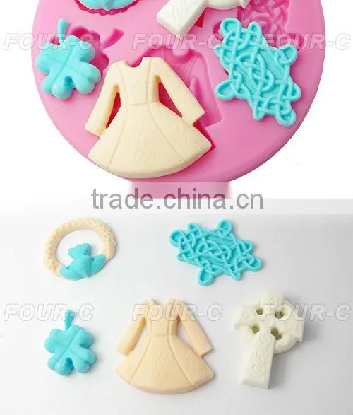 Luck of the Irish fondant decorating mould,3D impression silicone mould