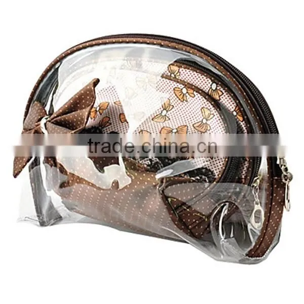 clear waterproof pvc cosmetic bag with low price