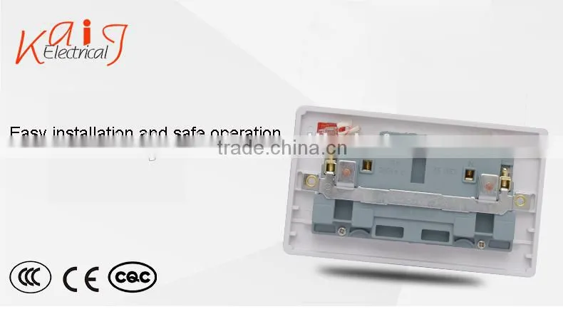 Gold 250V 13amp socket outlet with neon switched socket outlet