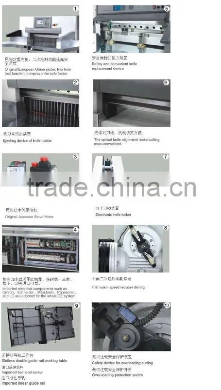 QZYK1370 Hydraulic program-controlled guillotine paper cutters