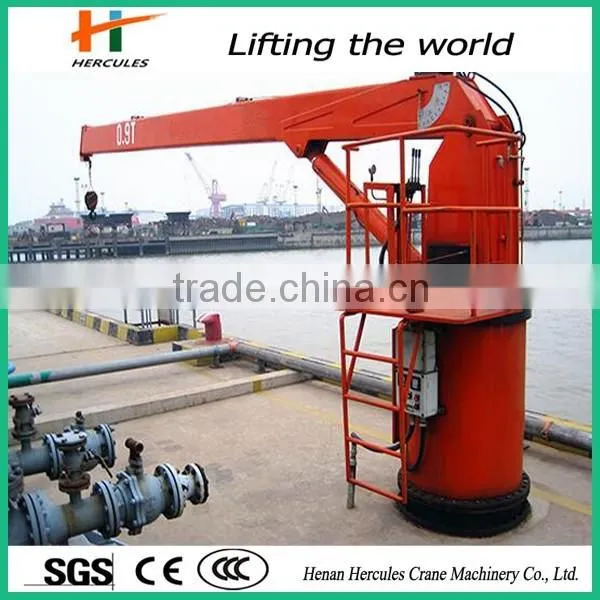 Marine Crane With Hydraulic Telescopic Booms