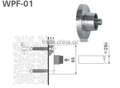 WPF-01 Stainless steel 304 wall casting tube fixing holder
