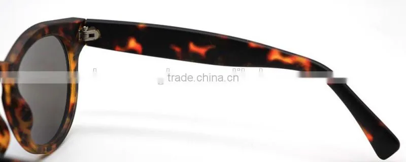2015 new arrival wholesale Leopard tortoise round sunglasses