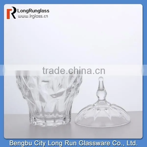 LongRun alibaba china hot new product for 2015 high white glass cup candy box,wedding candy box,clear glass candy box