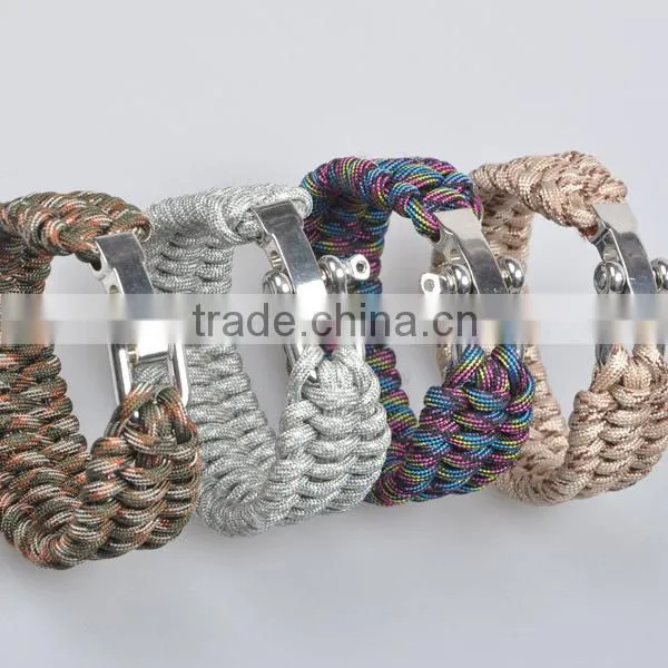 550 paracord bracelet with metal buckle, paracord bracelet supplies