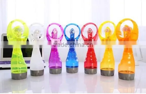 Good design water mist spray fan / portable water fan / water bottle spray fan