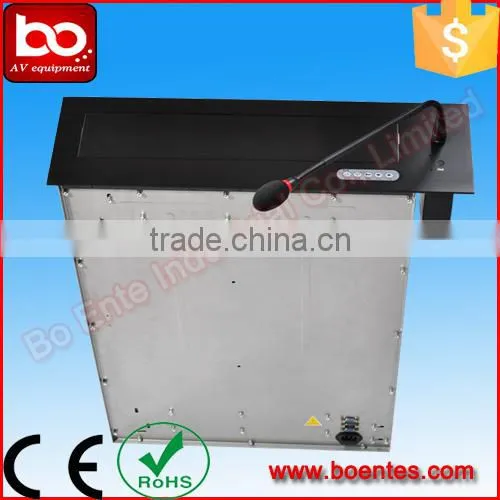 17 Inch LCD Monitor Screen Motorized Lift with Microphone for Conference System