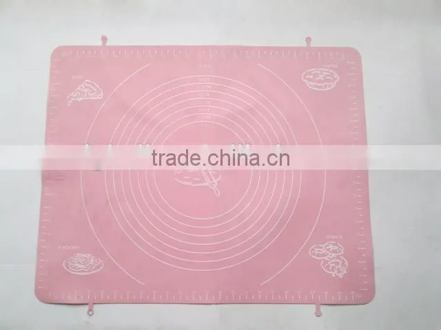 Silicone Pastry Mat with Measures Pastry Fondant Silicone Work Rolling Baking Mat with Measurements