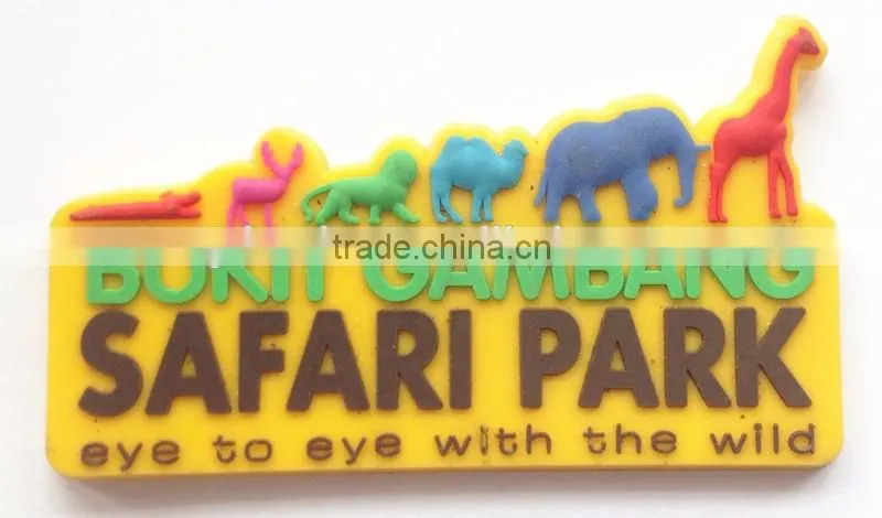 Customized Animal Letter Shaped Rubber Promotion Gifts PVC Fridge Magnet