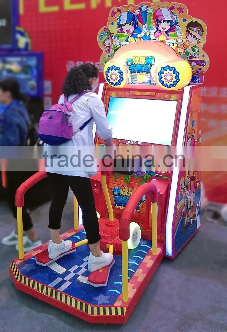 2016 new game simulator scooter machine,kids redemption game happy scooter