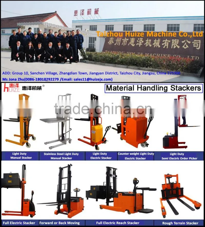 Feature Production 2 Ton Capacity Semi-Electric Stacker