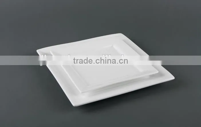 Square Porcelain Catering Serving Plate Charger plate Dinner Plates