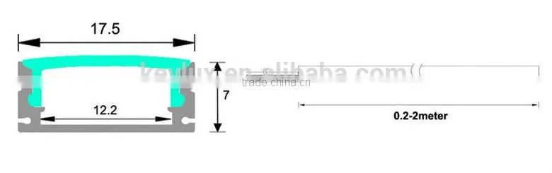 Non-Waterproof 18Watt/Metter DC12v 5630 aluminum profile Rigid Led Strips