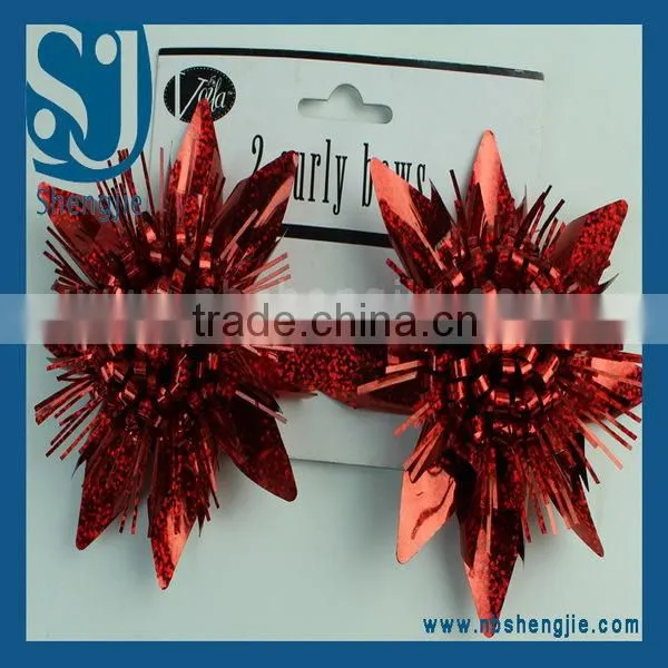 Trade Assurance Newest plastic gift decoration flower for gift package design
