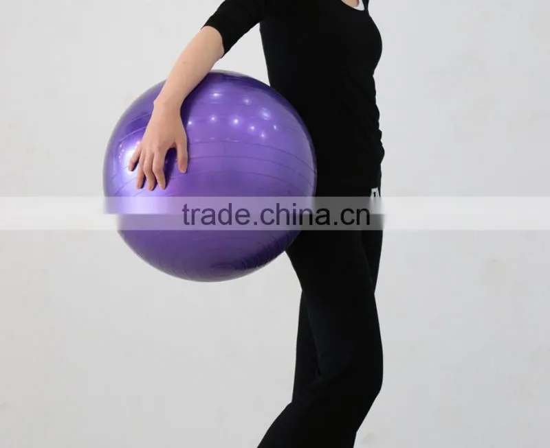 High Quality PVC 65cm Yoga Ball Exercise Fitness Aerobic Ball for GYM Yoga Pilates