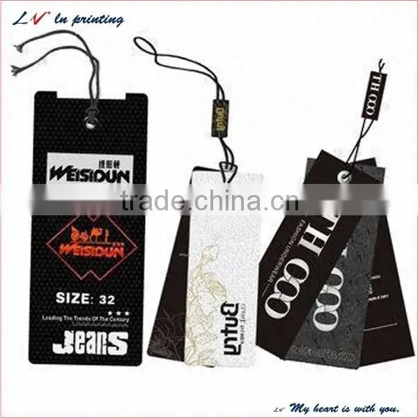 high quality paper garment hang tags in shanghai