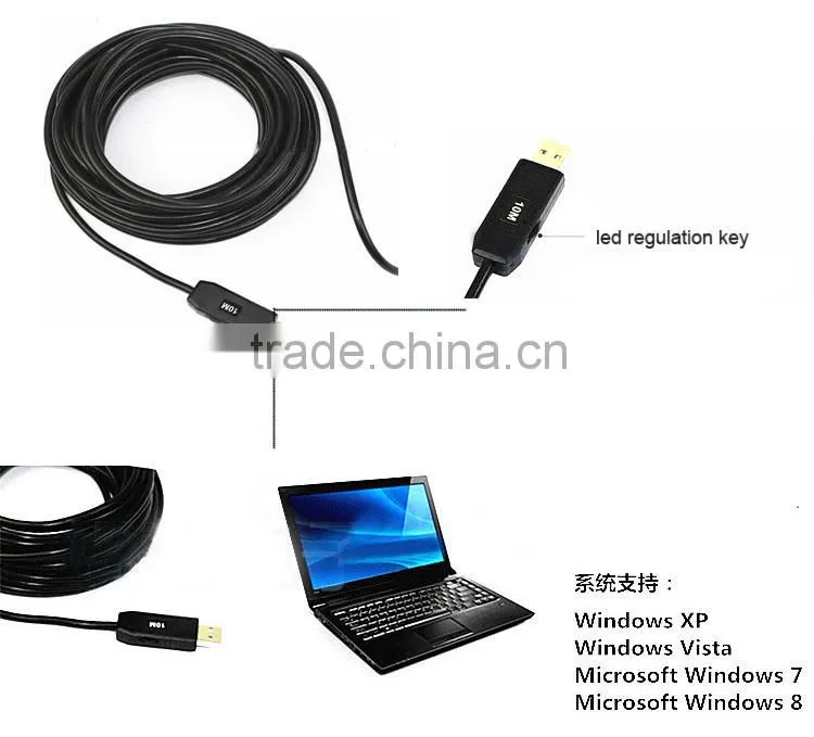 Mini 5.5mm Lens Borescope USB Tube Snake Scope Inspection Camera with 4 LED ,Waterproof Endoscope
