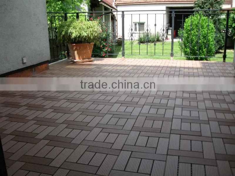Easy to Install- Wood Plastic Composite Decking Tiles in China!