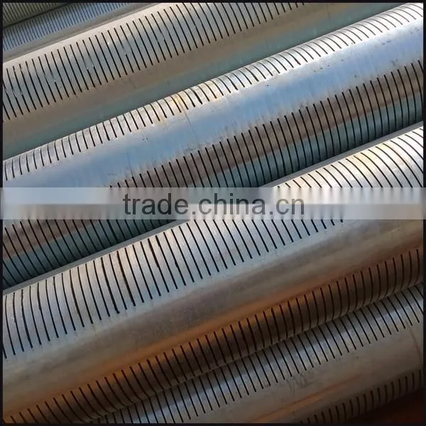precise slotted well screens/black oil coated steel pipe