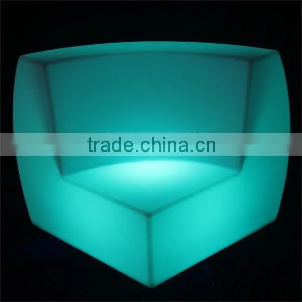 Color Change Outdoor waterproof plastic Bar Led Sofa with remote control