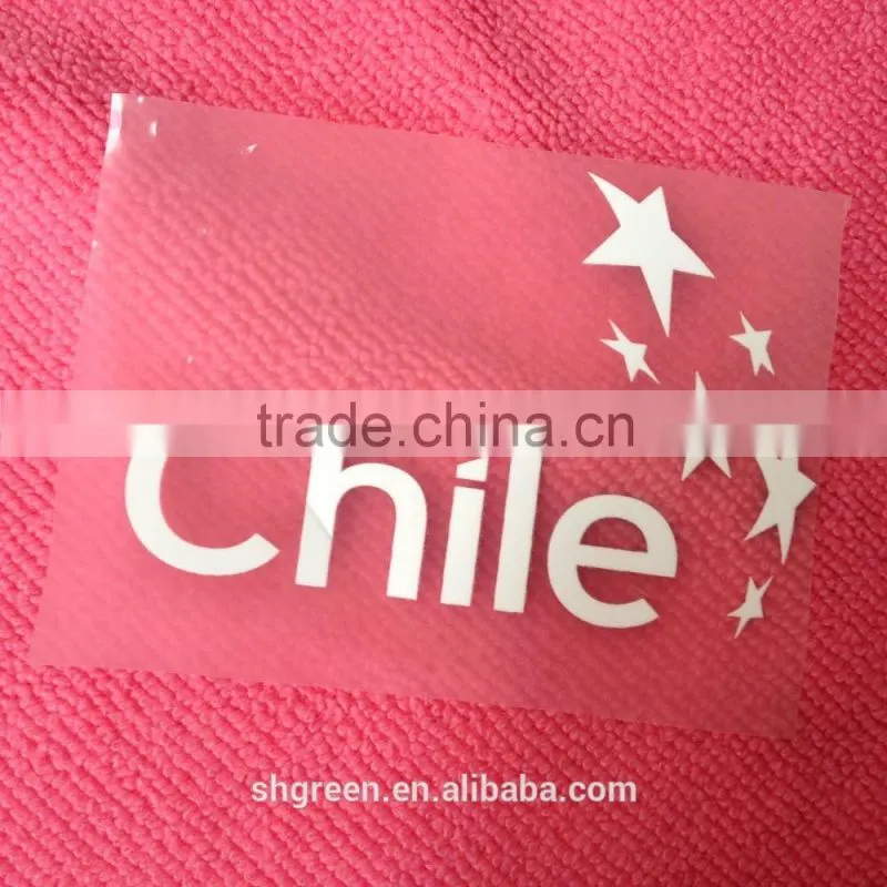 Soft flock logo thermal transfer sticker