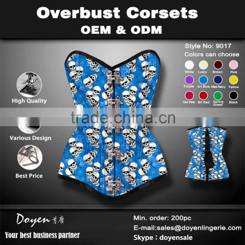 overbust gothic steampunk waist training elastic corsets sale cheap