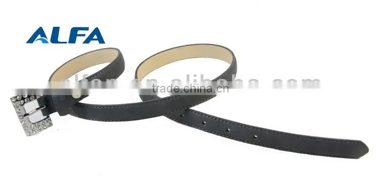 Fashion Sash Belt With Rhinestone Buckle