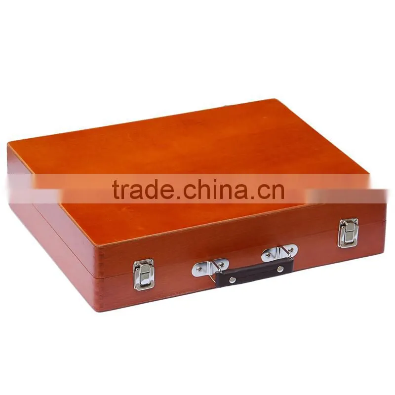Bergino 41.5x32.5x9.5cm classical color wooden oil painting box in stock