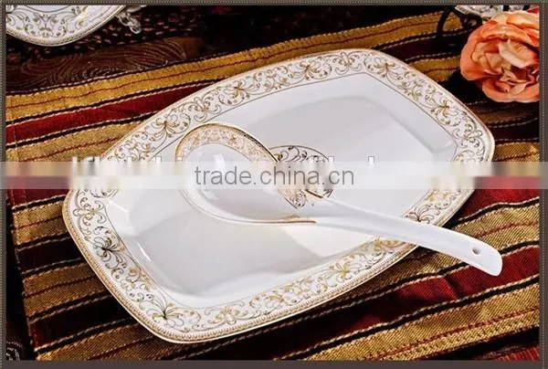 60 PCS square/round bone china Dinner Set, square plates, bone china dinnerware sets