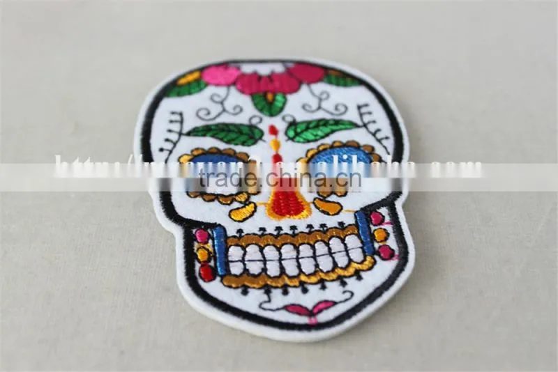 2016 new fashionable patch work blouse designs colorful pattern neck collar patch for sale