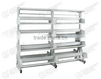 newspaper shelf rackinformation shelfmodern bookshelfDouble side book rack